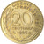 Moneta, Francja, Marianne, 20 Centimes, 1986, Paris, EF(40-45), Aluminium-Brąz