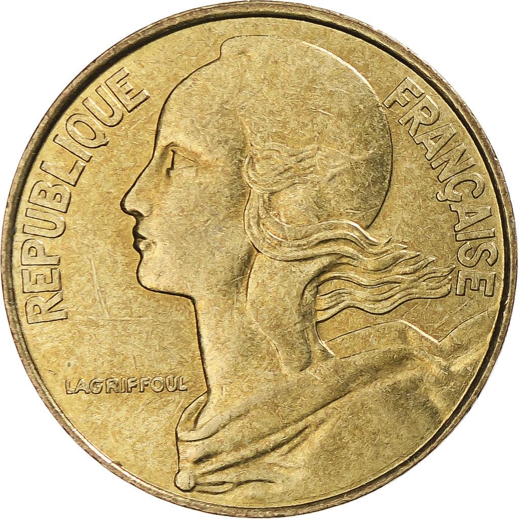Moneta, Francja, Marianne, 20 Centimes, 1992, Paris, AU(55-58), Aluminium-Brąz