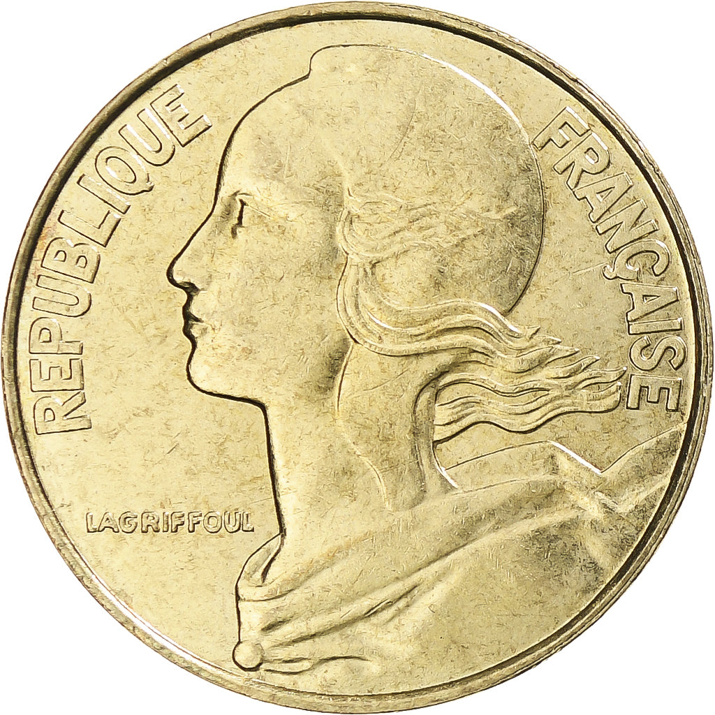 Moneta, Francja, Marianne, 20 Centimes, 1993, Paris, EF(40-45), Aluminium-Brąz