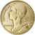 Moneta, Francja, Marianne, 20 Centimes, 1974, Paris, VF(30-35), Aluminium-Brąz