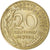 Moneda, Francia, Marianne, 20 Centimes, 1974, Paris, BC+, Aluminio - bronce