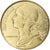 Moeda, França, Marianne, 20 Centimes, 1996, Paris, AU(50-53), Alumínio-Bronze