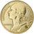 França, 20 Centimes, Marianne, 1977, Paris, Alumínio-Bronze, VF(30-35), KM:930