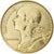Moeda, França, Marianne, 20 Centimes, 1975, Paris, VF(30-35), Alumínio-Bronze