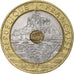 Moeda, França, Mont Saint Michel, 20 Francs, 1992, Paris, AU(55-58)