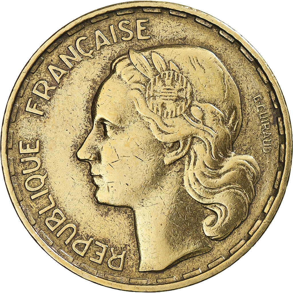 Monnaie, France, Guiraud, 50 Francs, 1952, Paris, TB+, Bronze-Aluminium