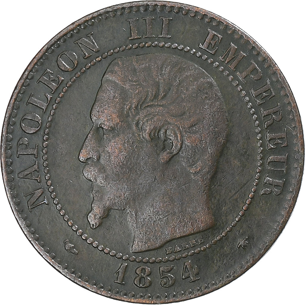 Munten, Frankrijk, Napoleon III, Napoléon III, 2 Centimes, 1854, Strasbourg