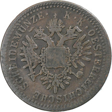 Coin, Austria, Franz Joseph I, Kreuzer, 1851, Kremnitz, VF(30-35), Copper