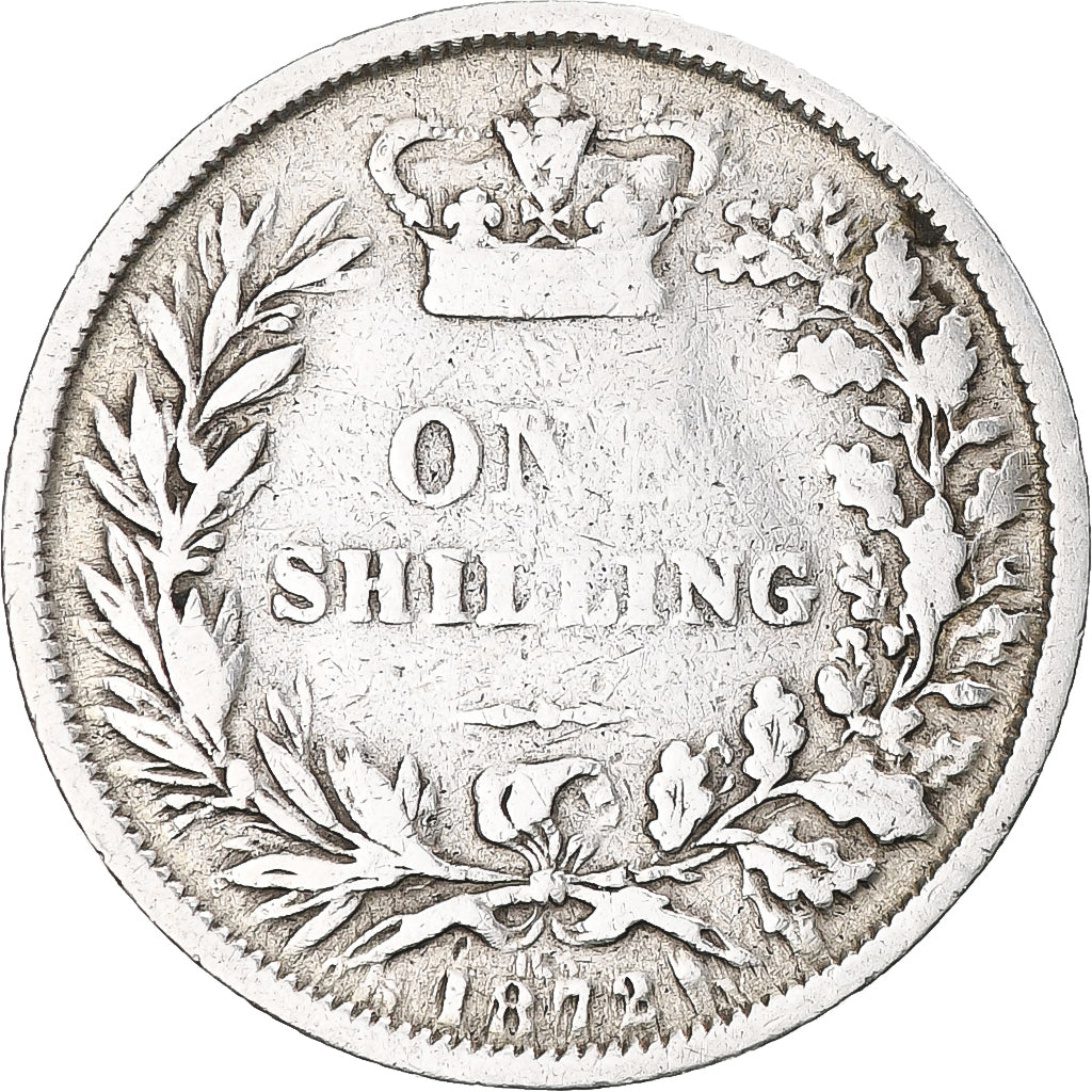 Moneta, Wielka Brytania, Victoria, Shilling, 1872, F(12-15), Srebro, KM:734.2