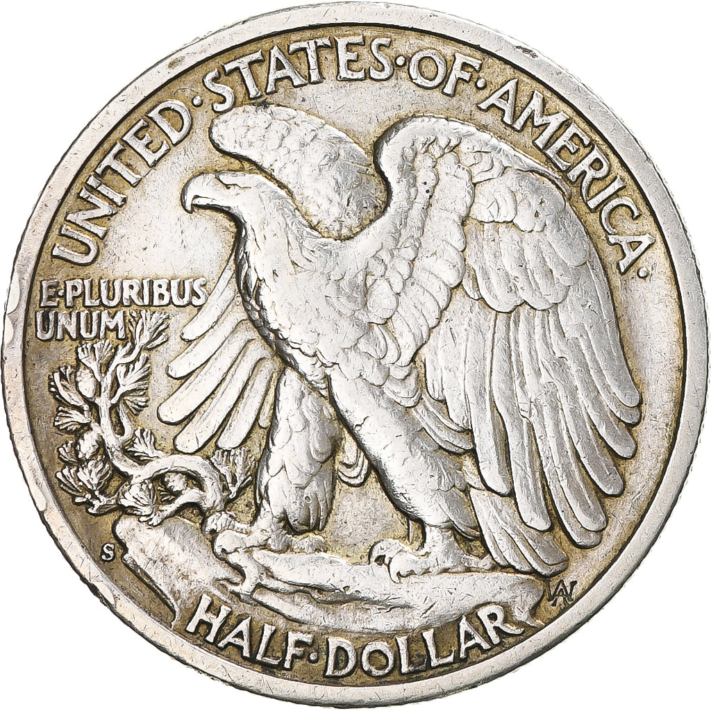 Monnaie, États-Unis, Walking Liberty Half Dollar, Half Dollar, 1942, U.S. Mint