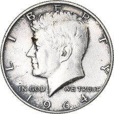 Monnaie, États-Unis, Kennedy Half Dollar, Half Dollar, 1964, U.S. Mint, Denver