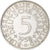 Moneda, ALEMANIA - REPÚBLICA FEDERAL, 5 Mark, 1958, Karlsruhe, MBC, Plata