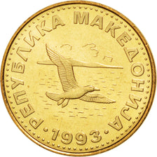 MACEDONIA, 50 Deni, 1993, KM #1, MS(63), Brass, 21.5, 4.11