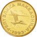 MACEDONIA, 50 Deni, 1993, KM #1, MS(63), Brass, 21.5, 4.11