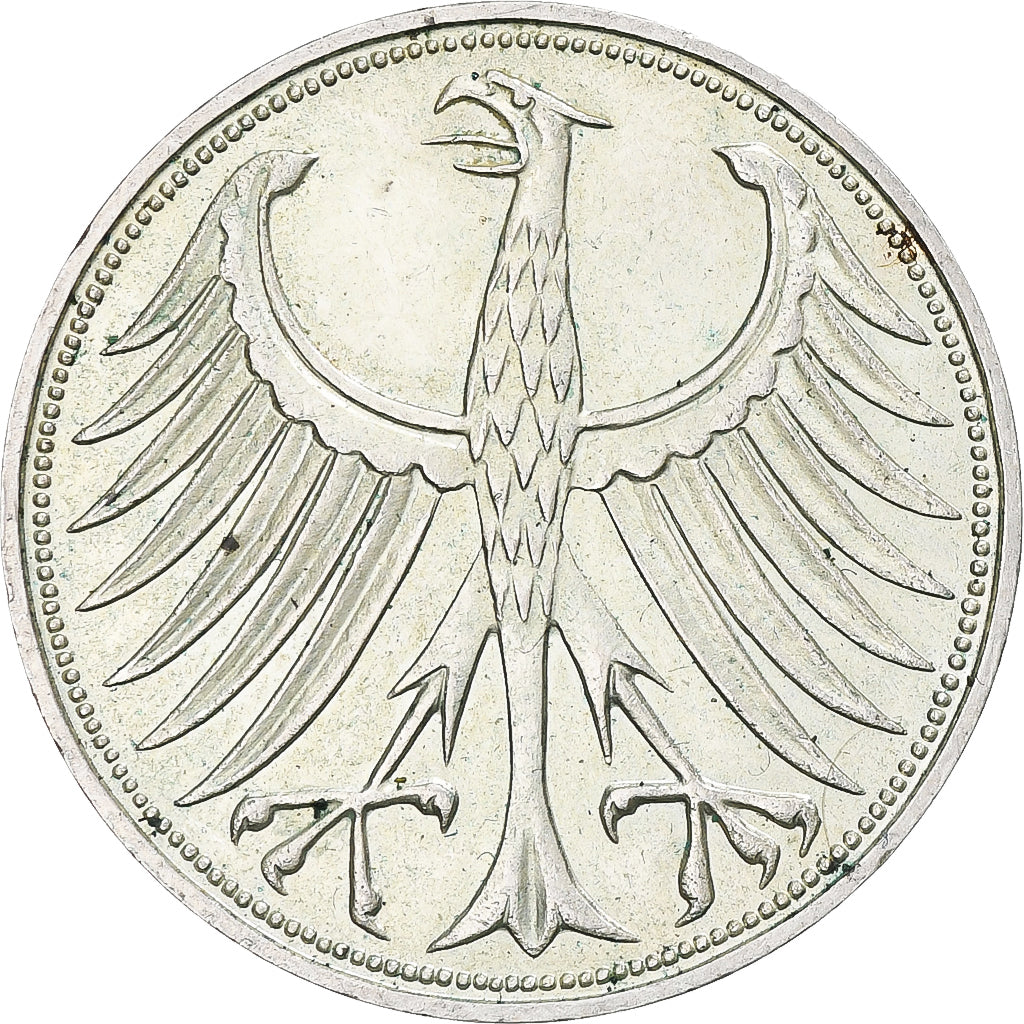 Moneta, GERMANIA - REPUBBLICA FEDERALE, 5 Mark, 1972, Hamburg, SPL-, Argento