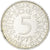 Moneda, ALEMANIA - REPÚBLICA FEDERAL, 5 Mark, 1972, Hambourg, EBC, Plata
