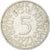 Moneda, ALEMANIA - REPÚBLICA FEDERAL, 5 Mark, 1971, Hambourg, MBC+, Plata