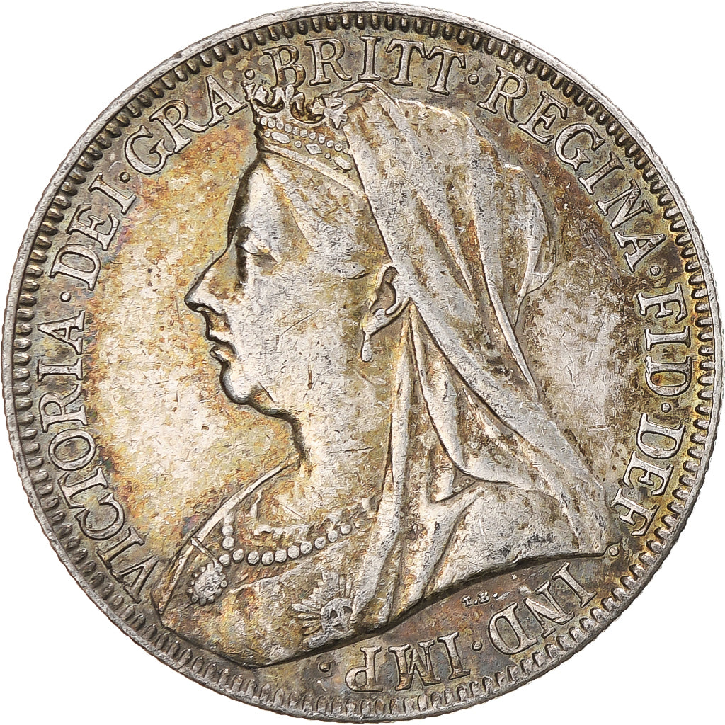 Moneta, Wielka Brytania, Victoria, Florin, Two Shillings, 1895, AU(50-53)