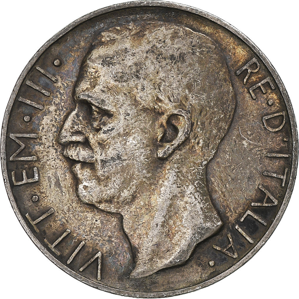 Coin, Italy, Vittorio Emanuele III, 10 Lire, 1927, Rome, VF(30-35), Silver