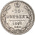 Monnaie, Russie, Nicholas II, 15 Kopeks, 1867, TB+, Argent, KM:21a.2