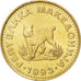 MACEDONIA, 5 Denari, 1993, KM #4, MS(63), Brass, 27.5, 7.28