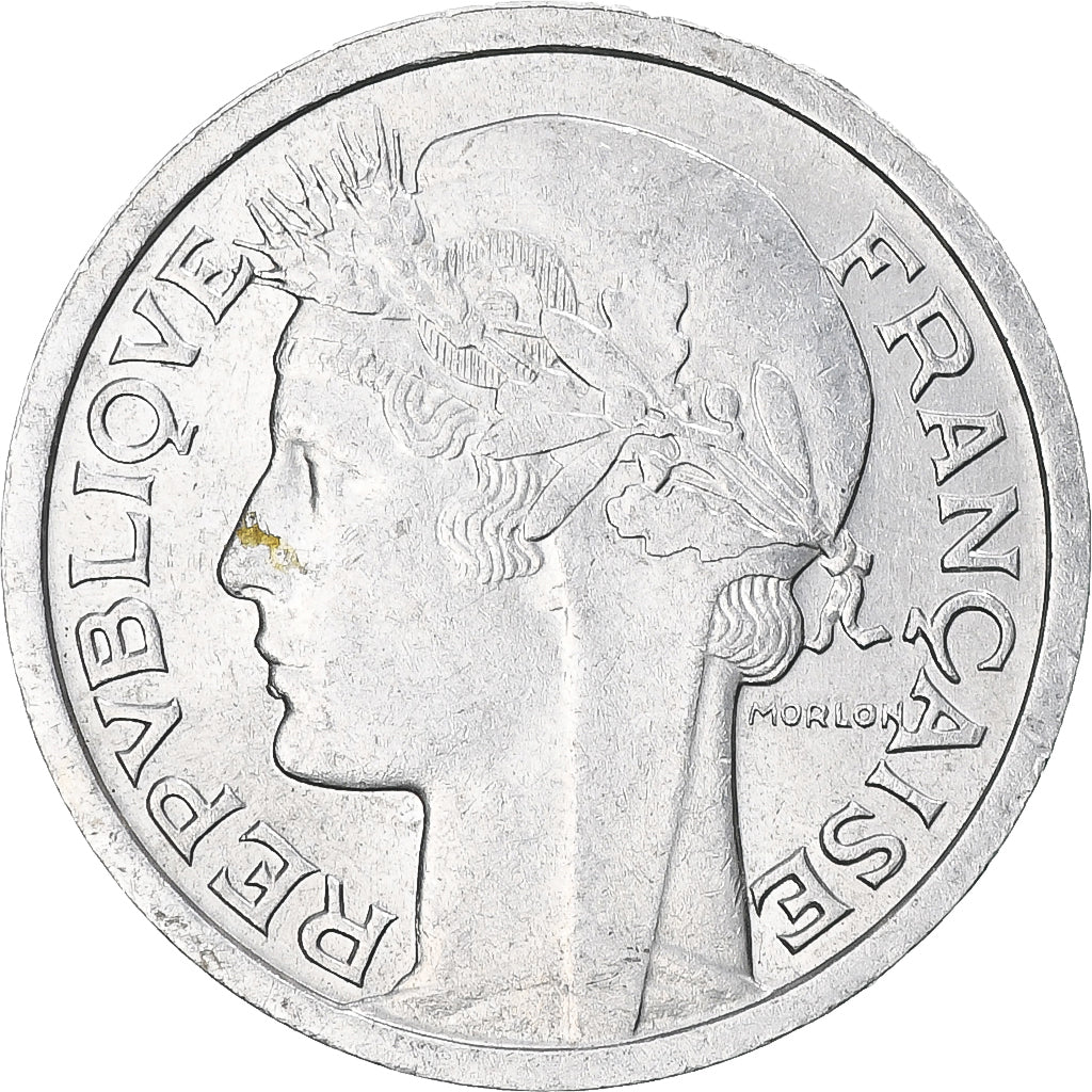 Frankrijk, Franc, Morlon, 1958, Paris, Aluminium, ZF+, Gadoury:538b, KM:885a.1