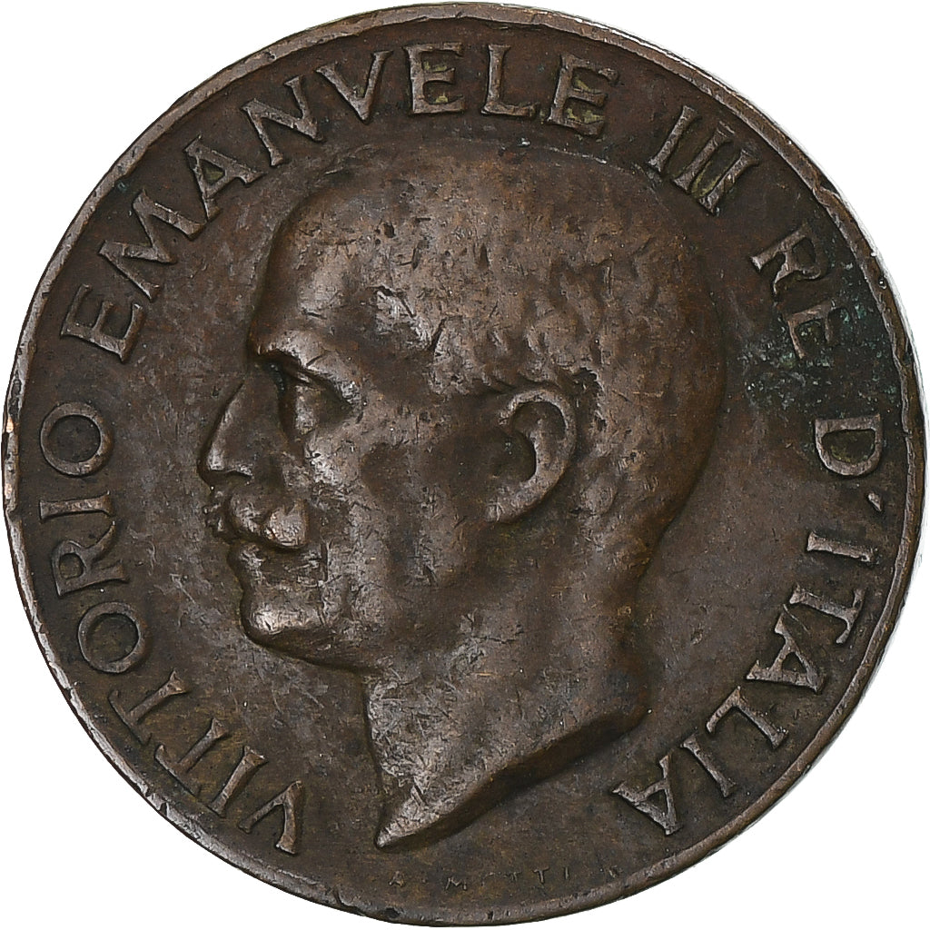 Moneta, Italia, Vittorio Emanuele III, 5 Centesimi, 1929, Rome, MB+, Bronzo