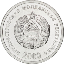 Coin, Transnistria, 5 Kopeek, 2000, MS(63), Aluminum, KM:2