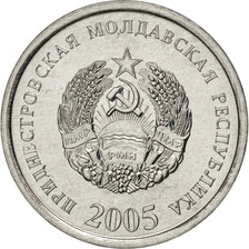 TRANSNISTRIA, 10 Kopeek, 2005, KM #51, MS(63), Aluminum, 20, 1.01
