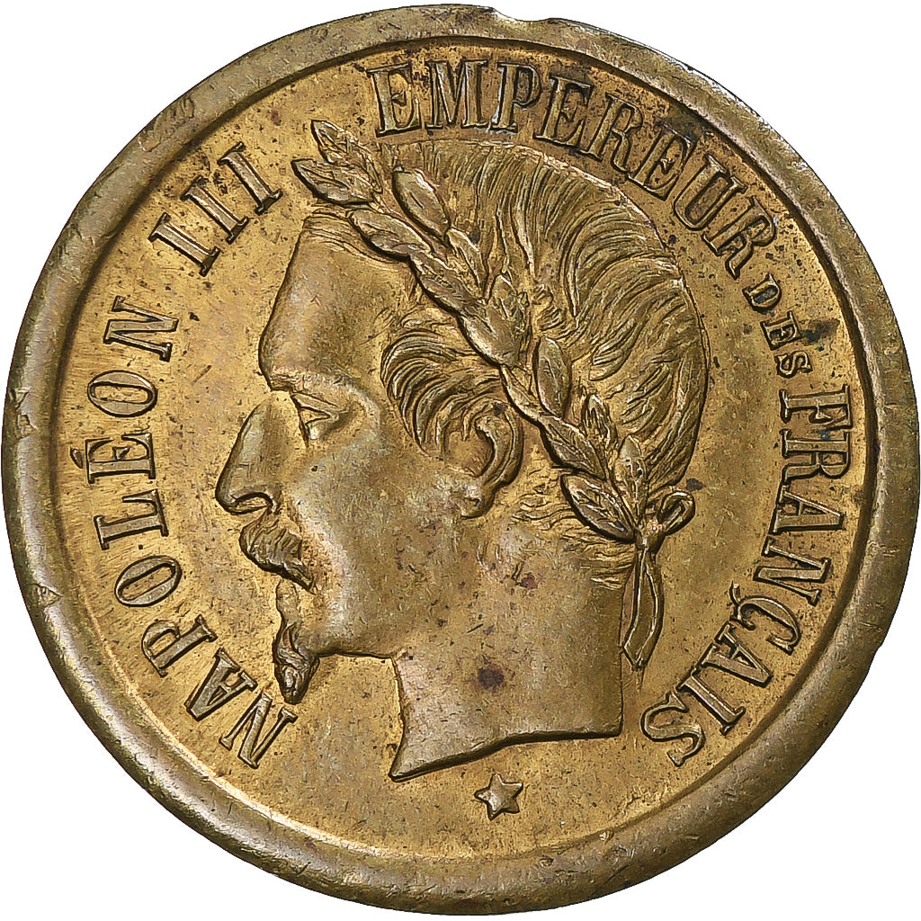 France, Token, Napoléon III, Empereur, 1852, EF(40-45), laiton