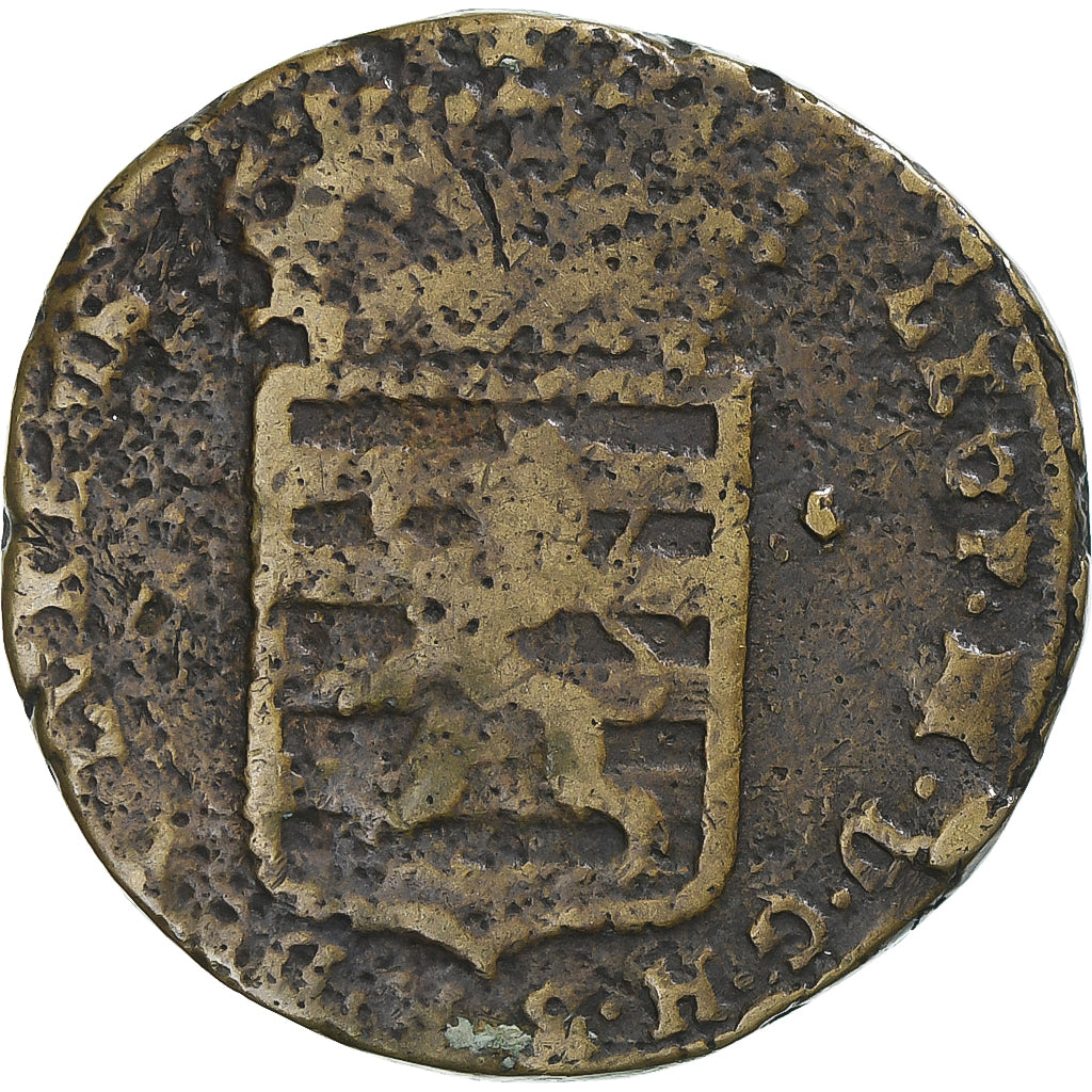 Coin, Luxembourg, Leopold II, Sol, 1790, Günzburg, VF(20-25), Copper, KM:15