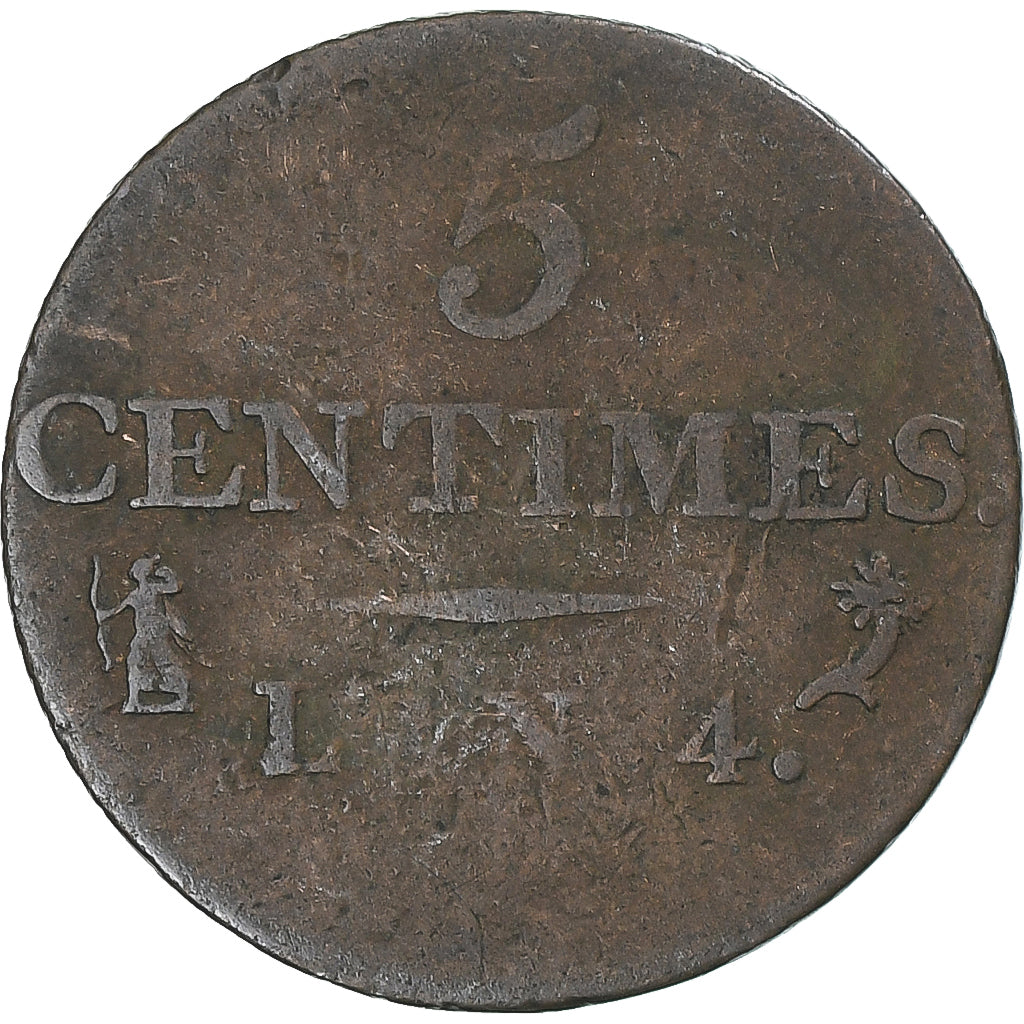 Munten, Frankrijk, Dupré, 5 Centimes, AN 4, Paris, FR, Bronzen, KM:635.1