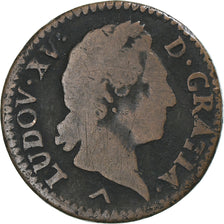 Coin, France, Louis XV, Demi sol à la vieille tête, 1/2 Sol, 1770, Lille