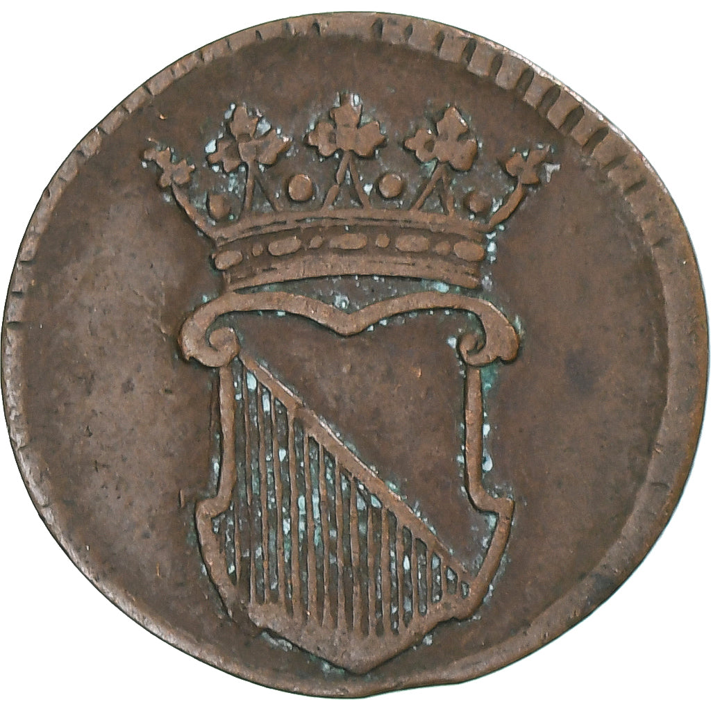 Coin, NETHERLANDS EAST INDIES, 1/2 Duit, 1754, Utrecht, VF(30-35), Copper