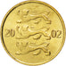 Moneta, Estonia, 10 Senti, 2002, SPL, Alluminio-bronzo, KM:22