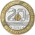 Coin, France, Mont Saint Michel, 20 Francs, 1993, AU(50-53), Tri-Metallic
