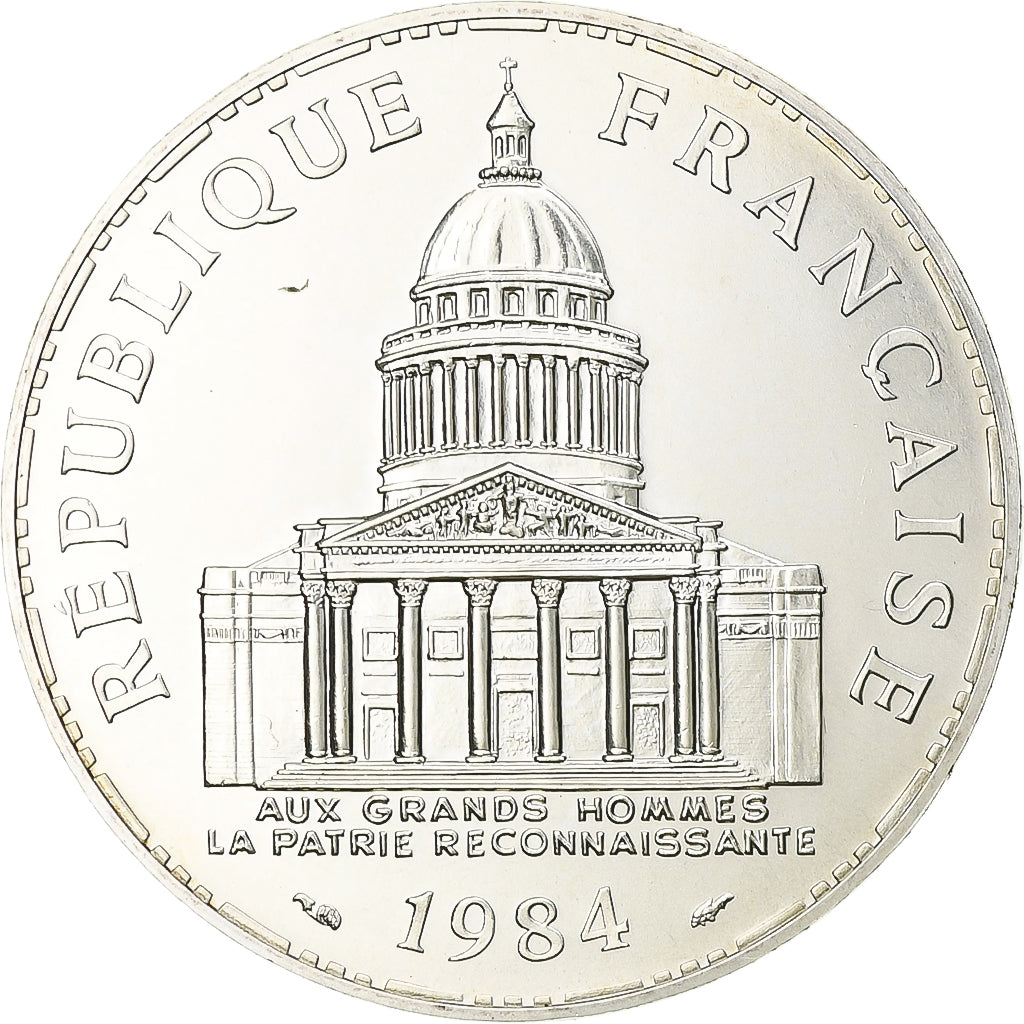 Munten, Frankrijk, Panthéon, 100 Francs, 1984, Paris, UNC-, Zilver, KM:951.1