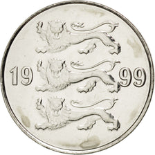 Moneta, Estonia, 20 Senti, 1999, SPL, Acciaio placcato nichel, KM:23a