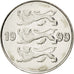 Coin, Estonia, 20 Senti, 1999, MS(63), Nickel plated steel, KM:23a