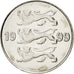 Coin, Estonia, 20 Senti, 1999, MS(63), Nickel plated steel, KM:23a