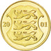 Coin, Estonia, Kroon, 2001, MS(63), Aluminum-Bronze, KM:35