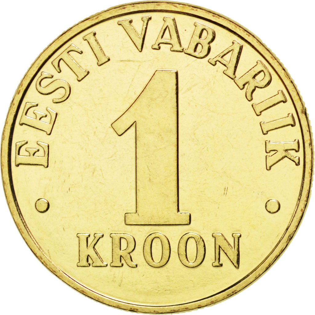 Coin, Estonia, Kroon, 2001, MS(63), Aluminum-Bronze, KM:35