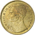 Moneda, Tailandia, Rama IX, 50 Satang = 1/2 Baht, 1980, EBC, Latón, KM:168