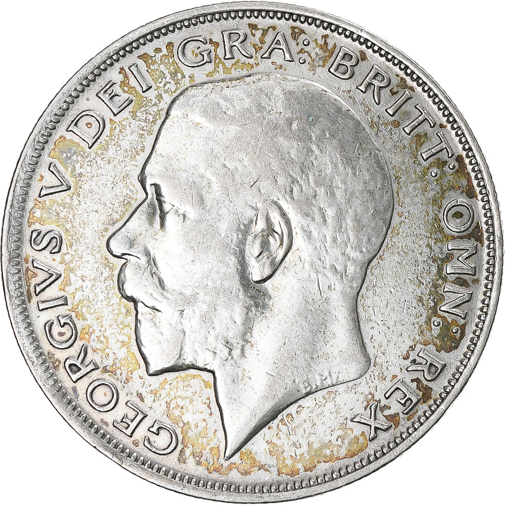 Munten, Groot Bretagne, George V, 1/2 Crown, 1923, FR, Zilver, KM:818.2