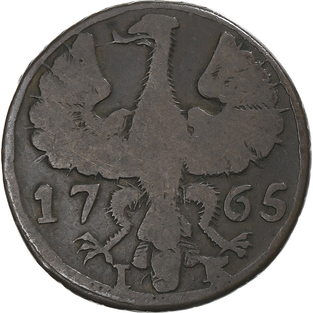 Monnaie, Etats allemands, AACHEN, 12 Heller, 1765, TB, Cuivre, KM:51