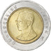 Coin, Thailand, Rama IX, 10 Baht, 1995, MS(60-62), Bi-Metallic, KM:227