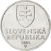 SLOVAKIA, 10 Halierov, 2001, KM #17, MS(63), Aluminum, 17, 0.72