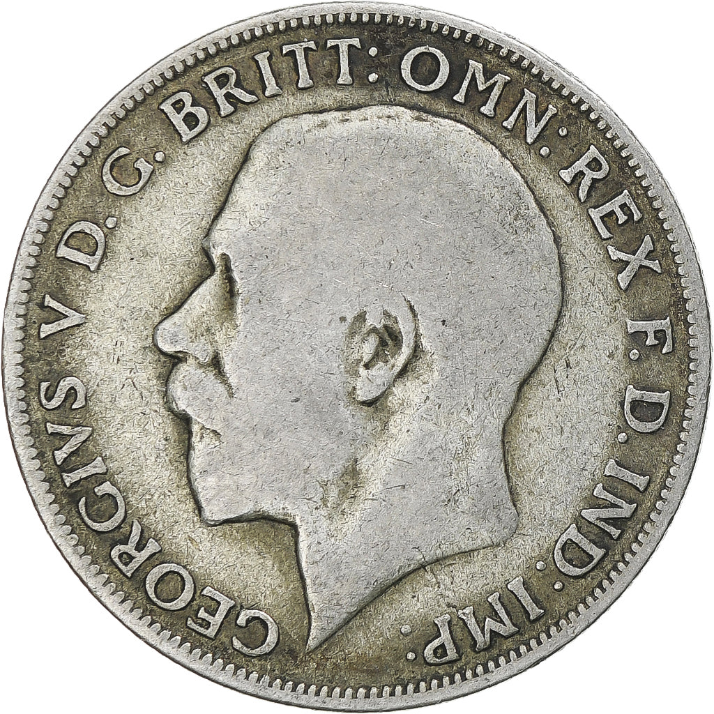 Munten, Groot Bretagne, George V, Florin, Two Shillings, 1921, FR, Zilver