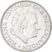 Coin, Netherlands, Juliana, Gulden, 1956, Utrecht, EF(40-45), Silver, KM:184
