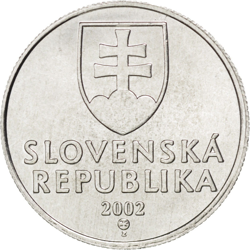 SLOVAKIA, 20 Halierov, 2002, KM #18, MS(63), Aluminum, 19.5, 0.95